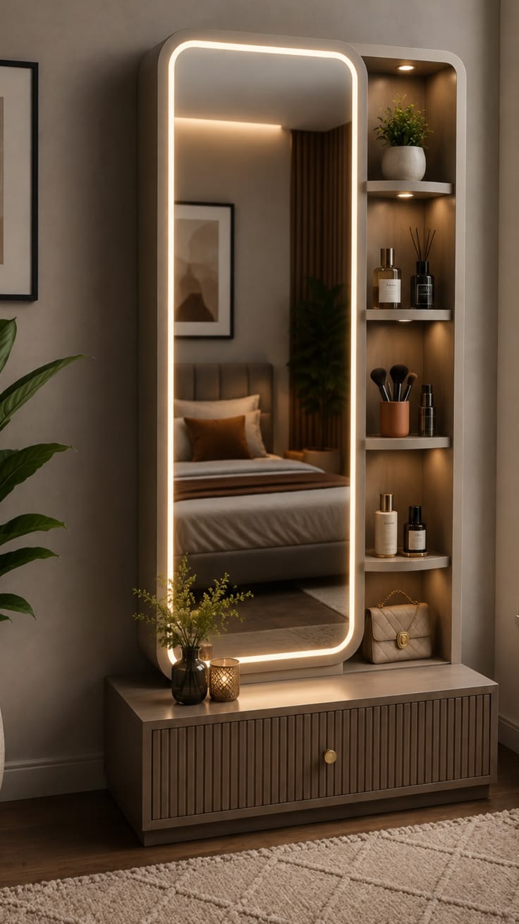 Full-Length Dressing Mirror angle 2